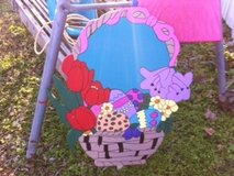 Easter Basket Lawn Decor in Fort Polk, Louisiana