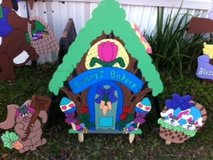 Easter Bunny Bakery Lawn Decor in Fort Polk, Louisiana