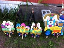 Easter Train lawn decor in Fort Polk, Louisiana